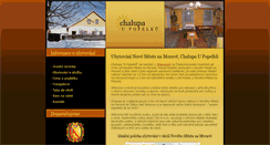 Desktop Screenshot of chalupaupopelku.cz